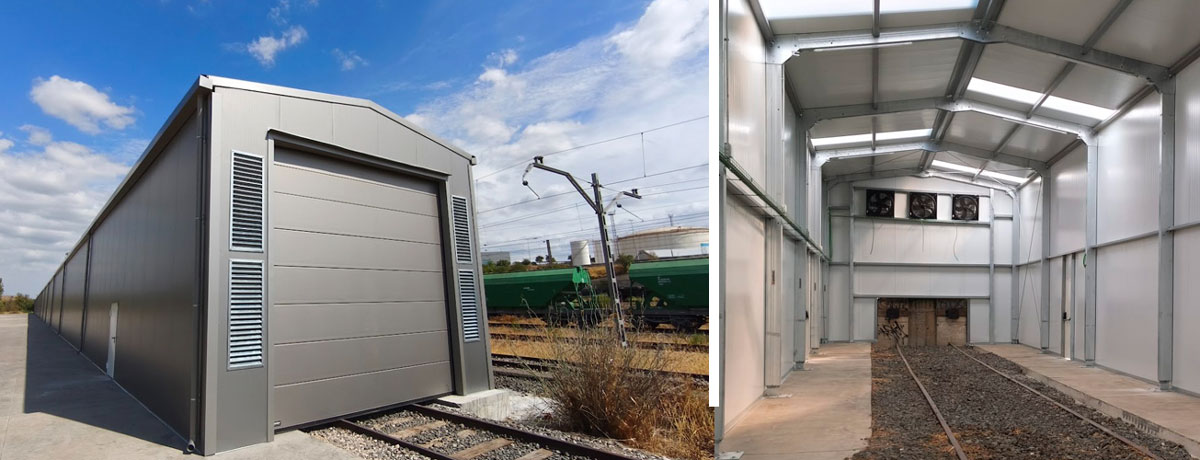 Bâtiment préfabriqué en acier ST11 - Ferrocarrils de la Generalitat