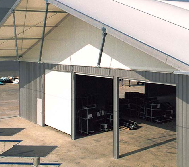 Garantie des bâtiments démontables de stockage