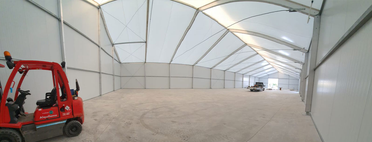 ALUSPACE - bâtiments industriels démontables en aluminium - AS20