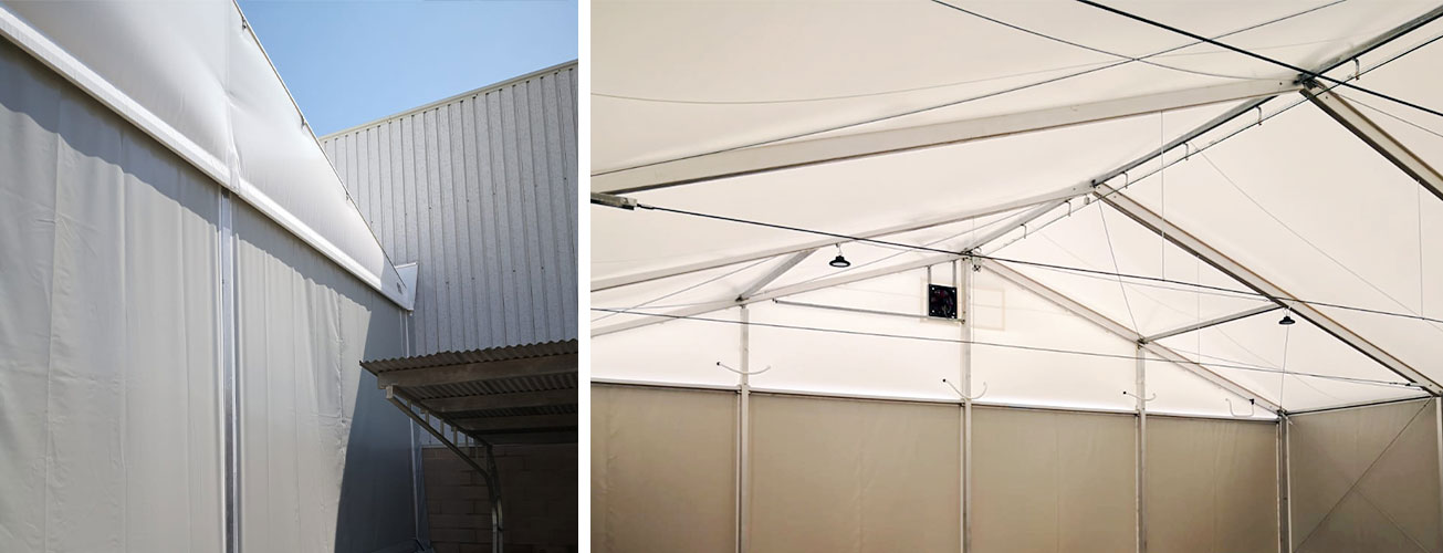 ALUSPACE - bâtiments industriels démontables en aluminium - AS15