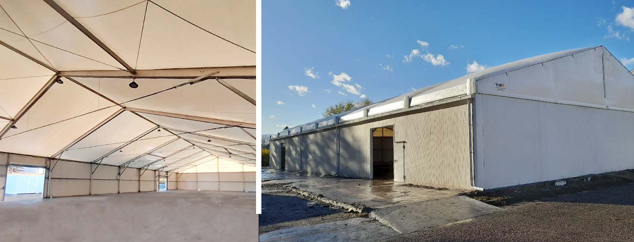 ALUSPACE - bâtiments industriels démontables en aluminium - AS20