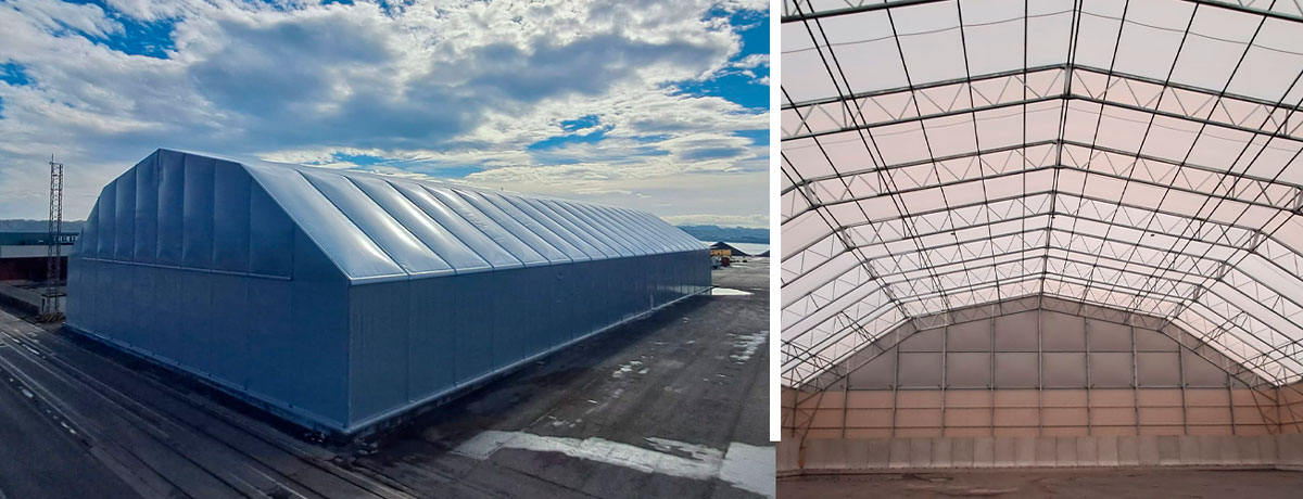 VALL - MAXISPACE MS50 bâtiment industriel polygonal démontable
