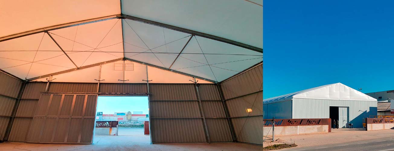 Bâtiment industriel démontable en acier Procarton ST20