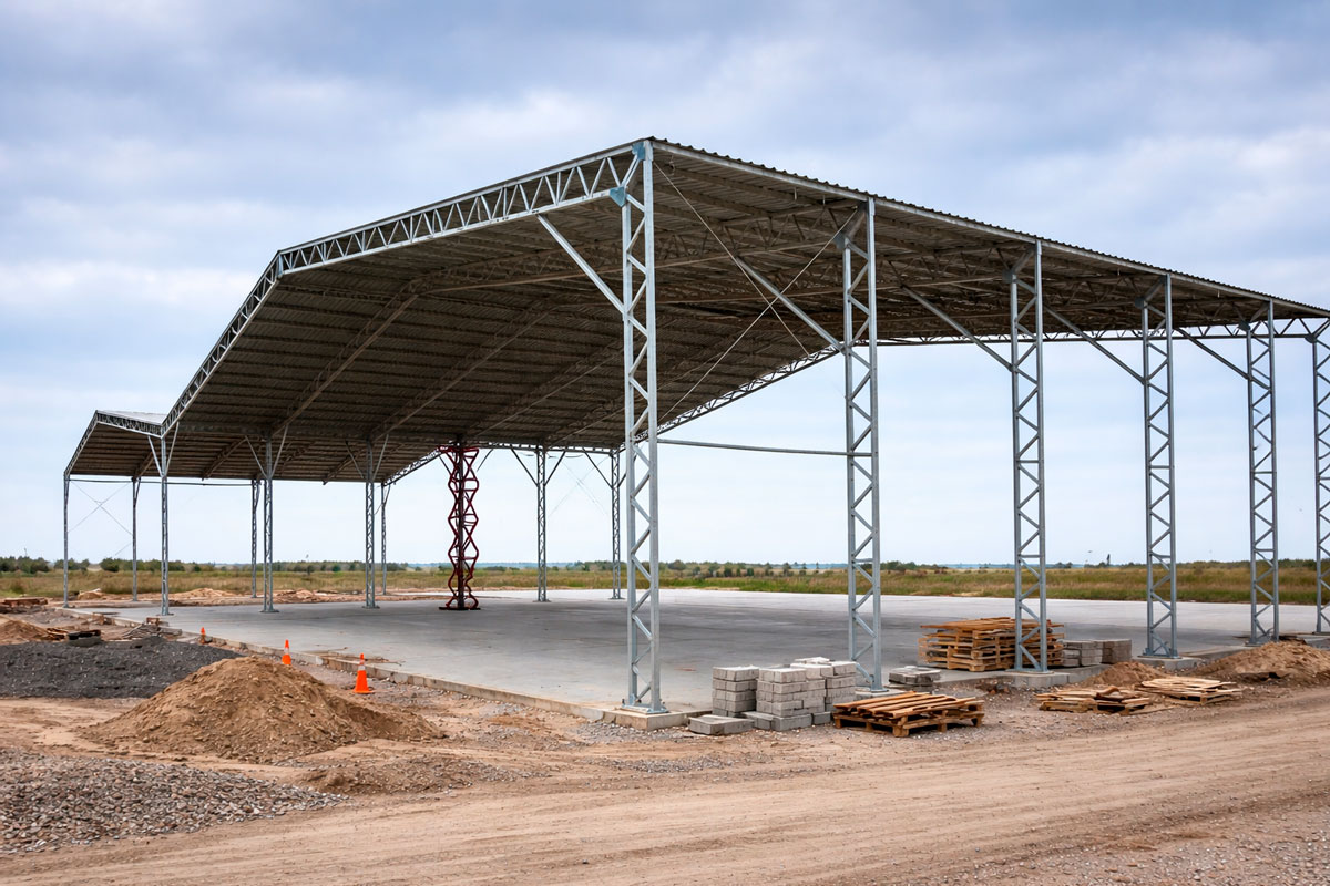 Bâtiment démontable et transportable en aluminium