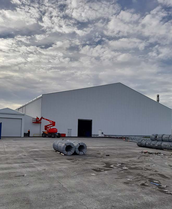 Bâtiment préfabriqué pour la logistique et le stockage