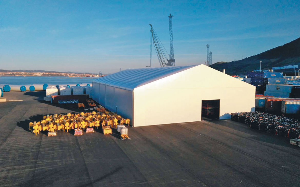 Entrepôt démontable pour la logistique et l'expansion