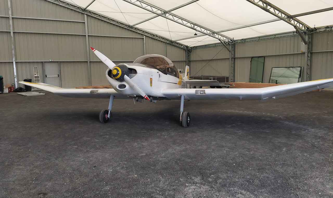 Hangar démontable pour l'aviation générale