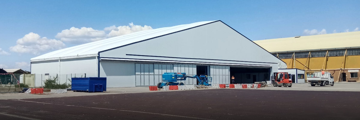 Personnalisation du hangar AIRSPACE démontable