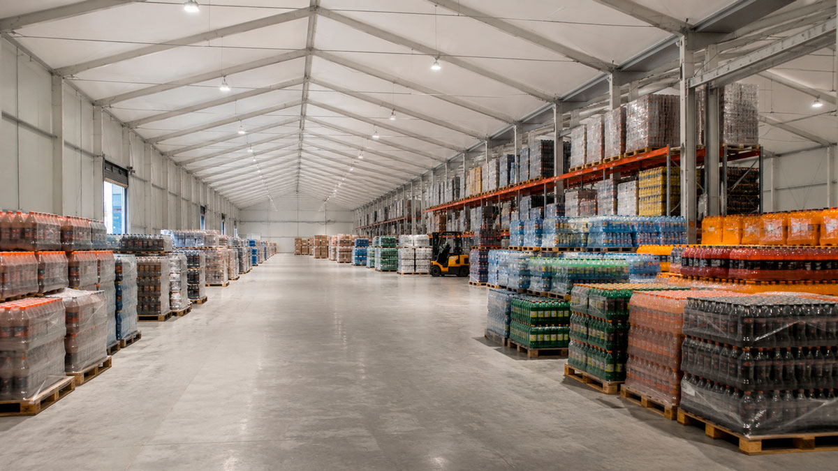 Bâtiment de stockage préfabriqué pour stock industriel