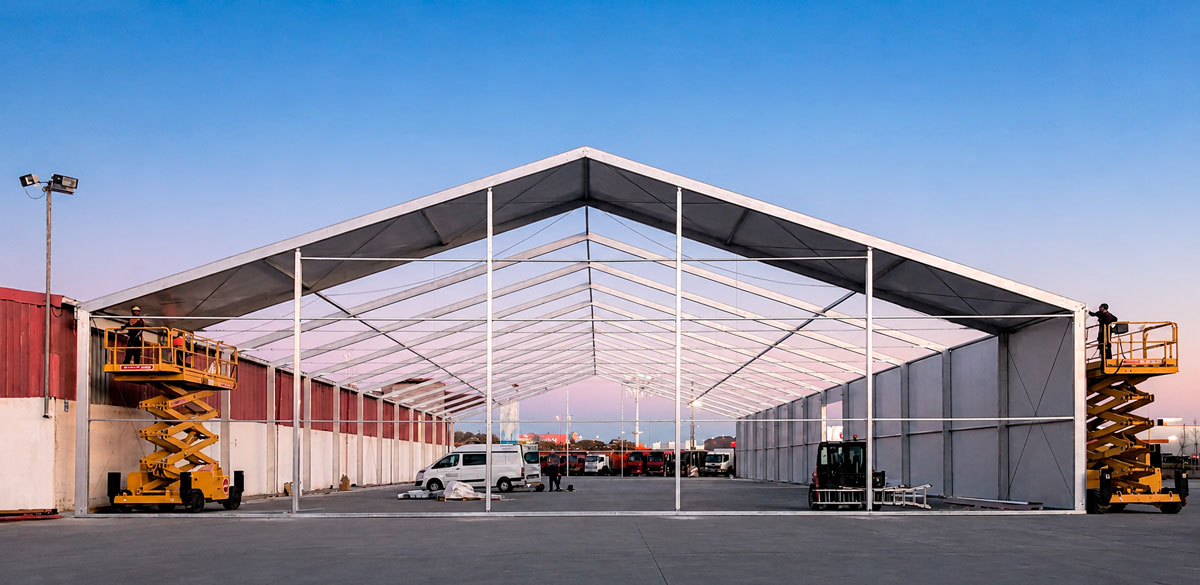 Bâtiment démontable en acier pour l'industrie des boissons