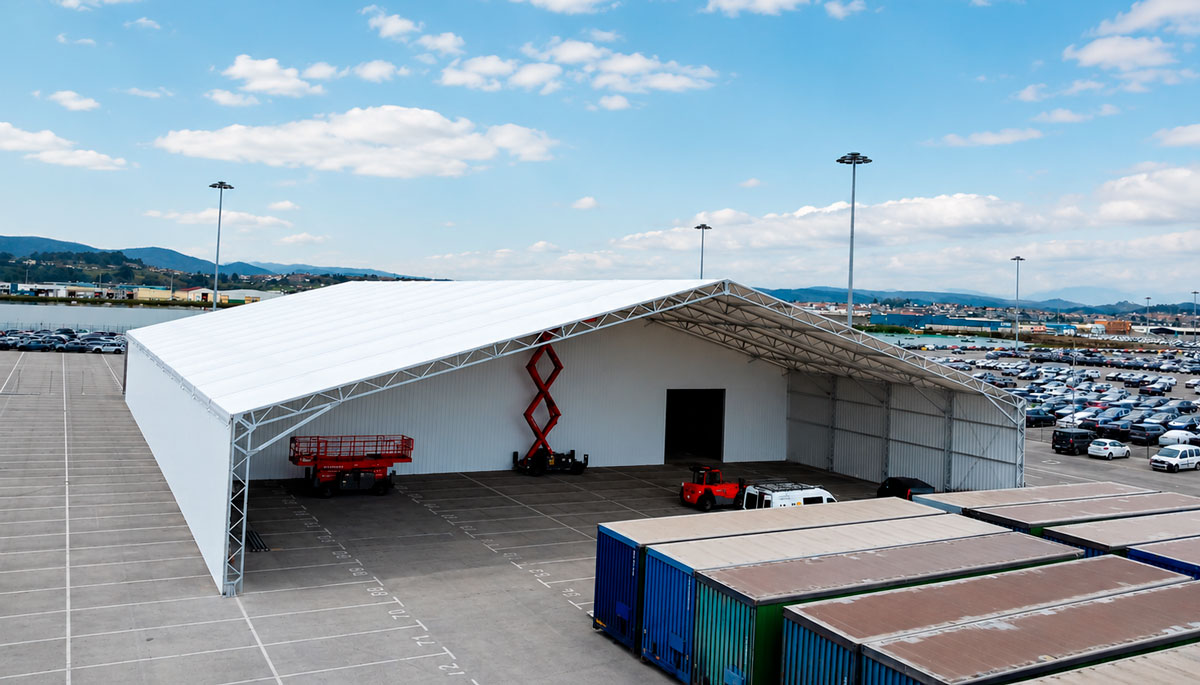 Bâtiment métallique VALL pour terminal portuaire