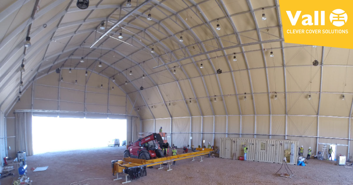 Des hangars pour avions opérationnels en un minimum de temps