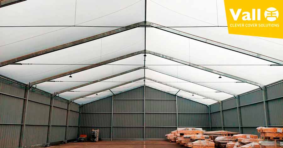 Interieur bâtiment metallo-textil