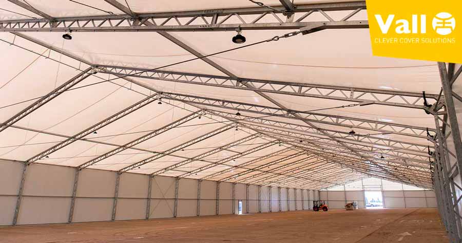Interieur hangars industriels démontables pour logistique