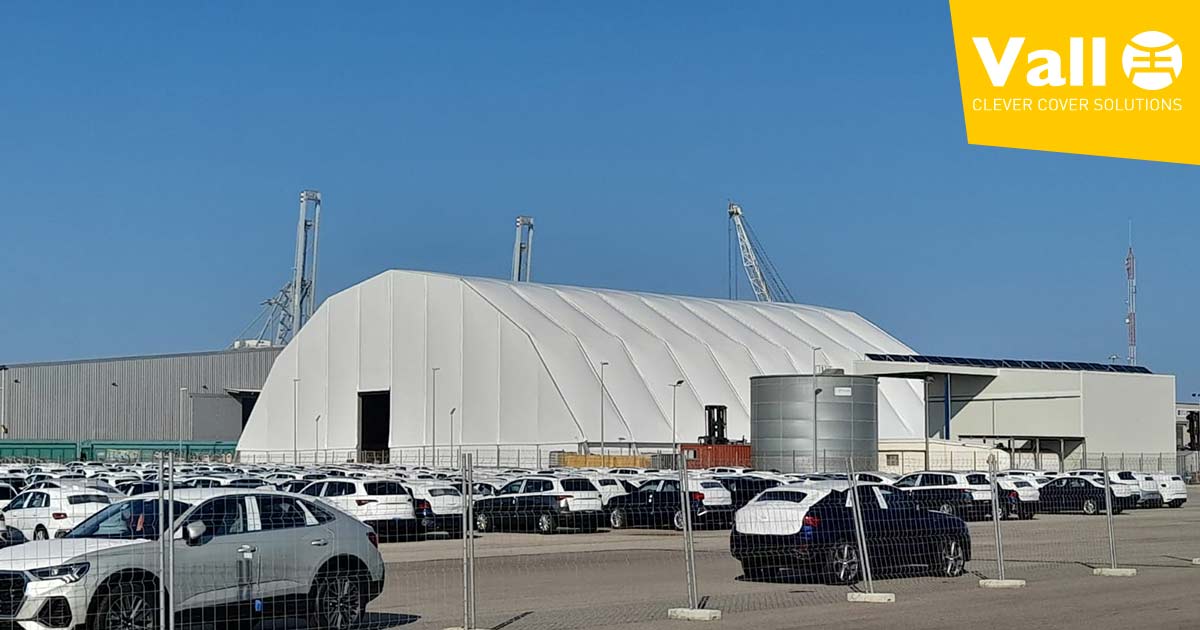 Bâtiments modulaires et chapiteaux de stockage: efficacité énergétique